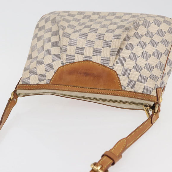 LOUIS VUITTON Damier Azur Siracusa PM Shoulder Bag N41113 LV Auth ka3790