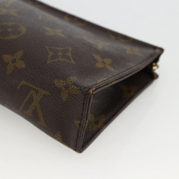 LOUIS VUITTON Monogram Poche Toilette 15 Pouch M47546 LV Auth ka3793