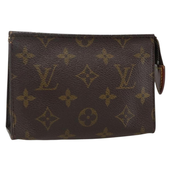 LOUIS VUITTON Monogram Poche Toilette 15 Pouch M47546 LV Auth ka3793