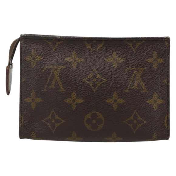 LOUIS VUITTON Monogram Poche Toilette 15 Pouch M47546 LV Auth ka3793