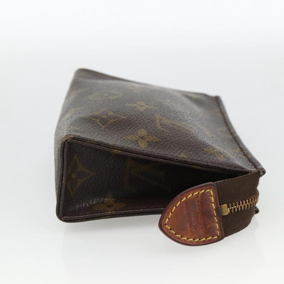 LOUIS VUITTON Monogram Poche Toilette 15 Pouch M47546 LV Auth ka3793