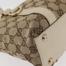 GUCCI Abbey GG Canvas Handtas Beige Goud 141471 Auth ka3796-9