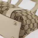 GUCCI Abbey GG Canvas Handtas Beige Goud 141471 Auth ka3796-14