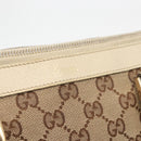 GUCCI Abbey GG Canvas Handtas Beige Goud 141471 Auth ka3796-17