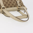 GUCCI Abbey GG Canvas Handtas Beige Goud 141471 Auth ka3796-7
