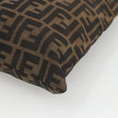 FENDI Zucca Canvas Tote Bag Black Brown Auth ka3797A-9