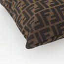 FENDI Zucca Canvas Tote Bag Black Brown Auth ka3797A-14