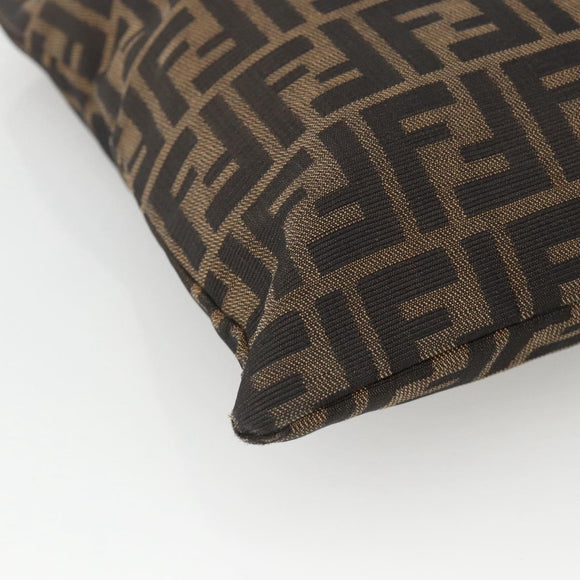FENDI Zucca Canvas Tote Bag Black Brown Auth ka3797A