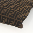 FENDI Zucca Canvas Tote Bag Black Brown Auth ka3797A-15