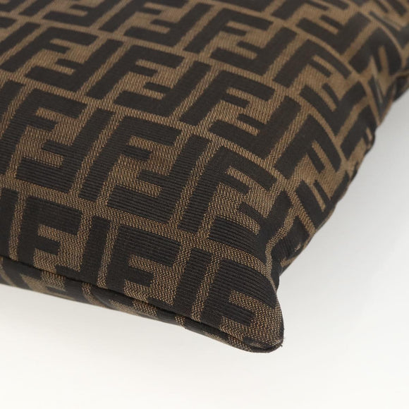 FENDI Zucca Canvas Tote Bag Black Brown Auth ka3797A