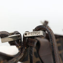 FENDI Zucca Canvas Tote Bag Black Brown Auth ka3797A-10