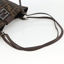 FENDI Zucca Canvas Tote Bag Black Brown Auth ka3797A-7