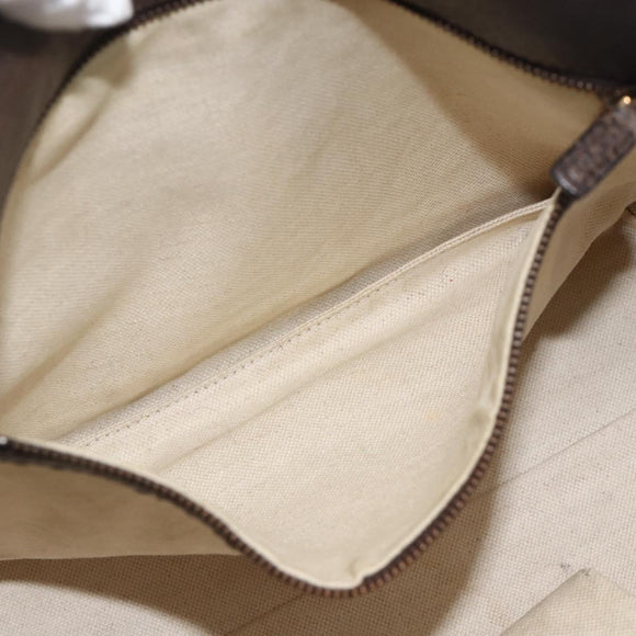 GUCCI GG Canvas Bamboo Tote Bag Black Gold 353125 Auth ka3798