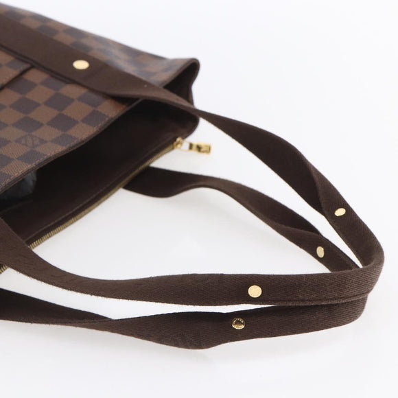 LOUIS VUITTON Damier Ebene Cabas Bobur Tote Bag N52006 LV Auth ka380