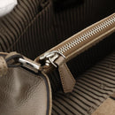FENDI To joule Hand Bag Leather 2way Beige Silver Auth ka3800-24