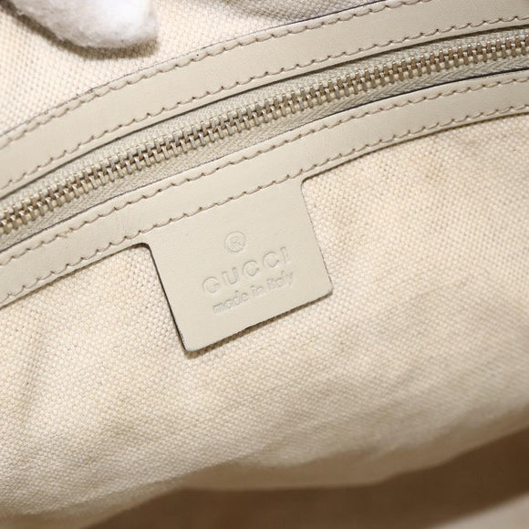 GUCCI GG Canvas Web Sherry Line Hand Bag 2way Beige Red 257349 Auth ka3801