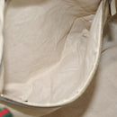 GUCCI GG Canvas Web Sherry Line Hand Bag 2way Beige Red 257349 Auth ka3801-23