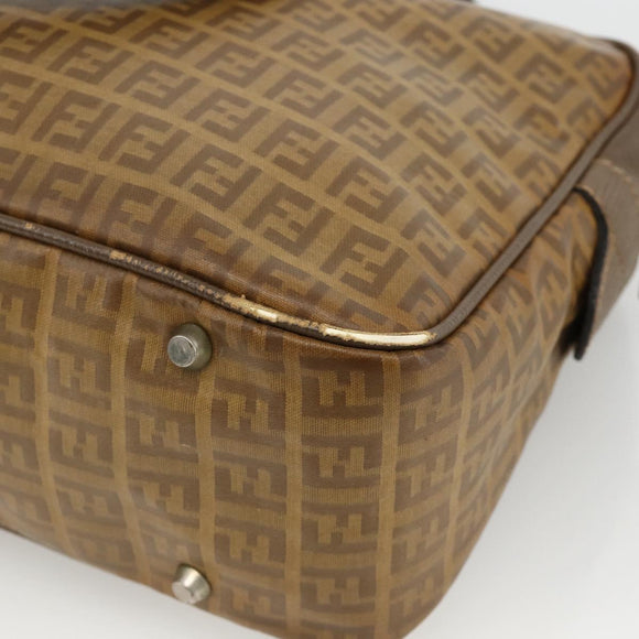 FENDI Zucchino Canvas Hand Bag Beige Auth ka3802