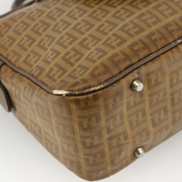 FENDI Zucchino Canvas Hand Bag Beige Auth ka3802