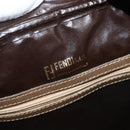 FENDI Zucchino Canvas Hand Bag Beige Auth ka3802-10