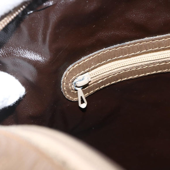 FENDI Zucchino Canvas Hand Bag Beige Auth ka3802