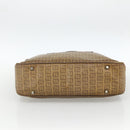 FENDI Zucchino Canvas Hand Bag Beige Auth ka3802-5