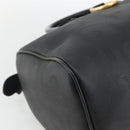 Christian Dior Trotter Canvas Hand Bag Black Gold Auth ka3805-14