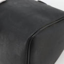 Christian Dior Trotter Canvas Hand Bag Black Gold Auth ka3805-15