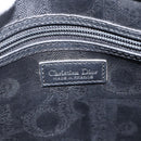 Christian Dior Trotter Canvas Hand Bag Black Gold Auth ka3805-11