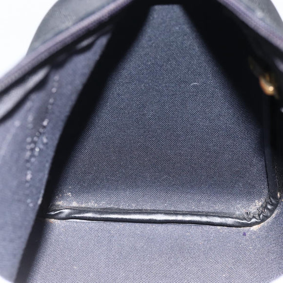 Christian Dior Trotter Canvas Hand Bag Black Gold Auth ka3805