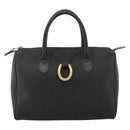 Christian Dior Trotter Canvas Hand Bag Black Gold Auth ka3805-13