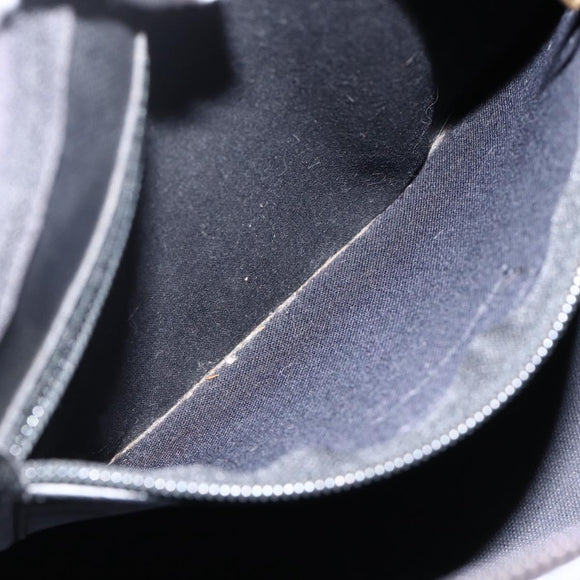 Christian Dior Trotter Canvas Hand Bag Black Gold Auth ka3805