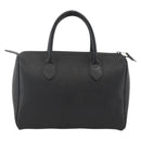 Christian Dior Trotter Canvas Hand Bag Black Gold Auth ka3805-2