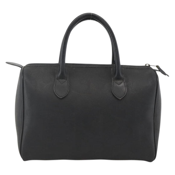 Christian Dior Trotter Canvas Hand Bag Black Gold Auth ka3805