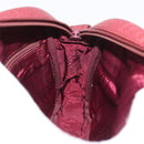 CARTIER Must Line Shoulder Bag Leather Bordeaux Gold Auth ka3812-18