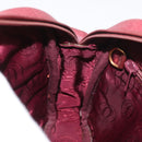 CARTIER Must Line Shoulder Bag Leather Bordeaux Gold Auth ka3812-19