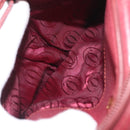 CARTIER Must Line Shoulder Bag Leather Bordeaux Gold Auth ka3812-20