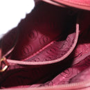 CARTIER Must Line Shoulder Bag Leather Bordeaux Gold Auth ka3812-22