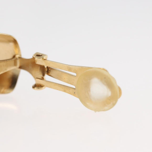 Christian Dior Earring metal Gold Auth ka3817
