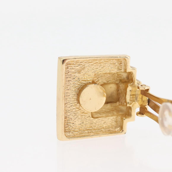 Christian Dior Earring metal Gold Auth ka3820