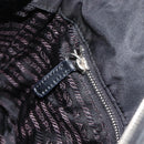 PRADA Chain Tote Bag Nylon Black Silver Auth ka3821-21