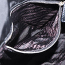 PRADA Chain Tote Bag Nylon Black Silver Auth ka3821-22