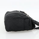 PRADA Chain Tote Bag Nylon Black Silver Auth ka3821-4