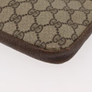 GUCCI GG Supreme Shoulder Bag PVC Beige Gold Auth ka3822-14