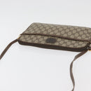 GUCCI GG Supreme Shoulder Bag PVC Beige Gold Auth ka3822-6