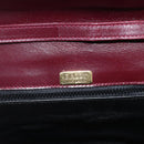 BALLY Shoulder Bag Leather Bordeaux Gold Auth ka3827A-18