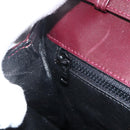 BALLY Shoulder Bag Leather Bordeaux Gold Auth ka3827A-21