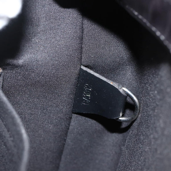 LOUIS VUITTON Monogram Mat Alston Shoulder Bag Black M92810 LV Auth ka3833A