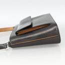 LOUIS VUITTON Monogram Mat Alston Shoulder Bag Black M92810 LV Auth ka3833A-3