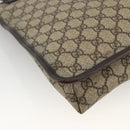 GUCCI GG Supreme Shoulder Bag PVC Beige Silver 92560 Auth ka3837-16